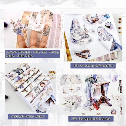 Christian Journal Sticker Book, A5 Pre-Cut Scrapbook Stickers
