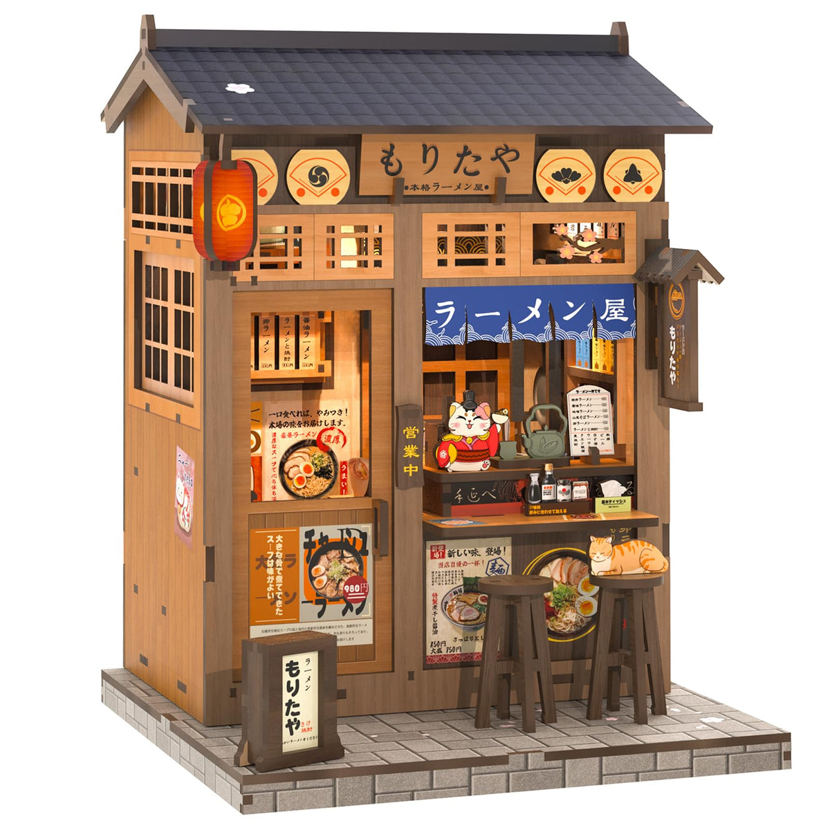 Cutefun Book Nook Kits for Adults, DIY Miniature House Kit Coffee Shop