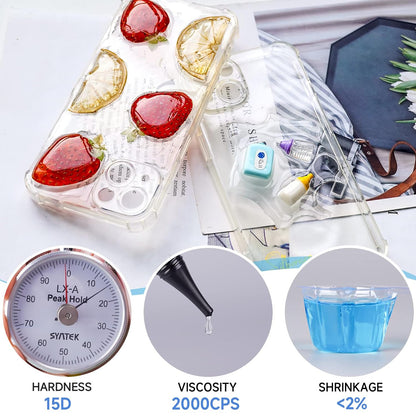 LET'S RESIN UV Resin, Soft Elastic&Bendable Crystal Clear Resin, 100g