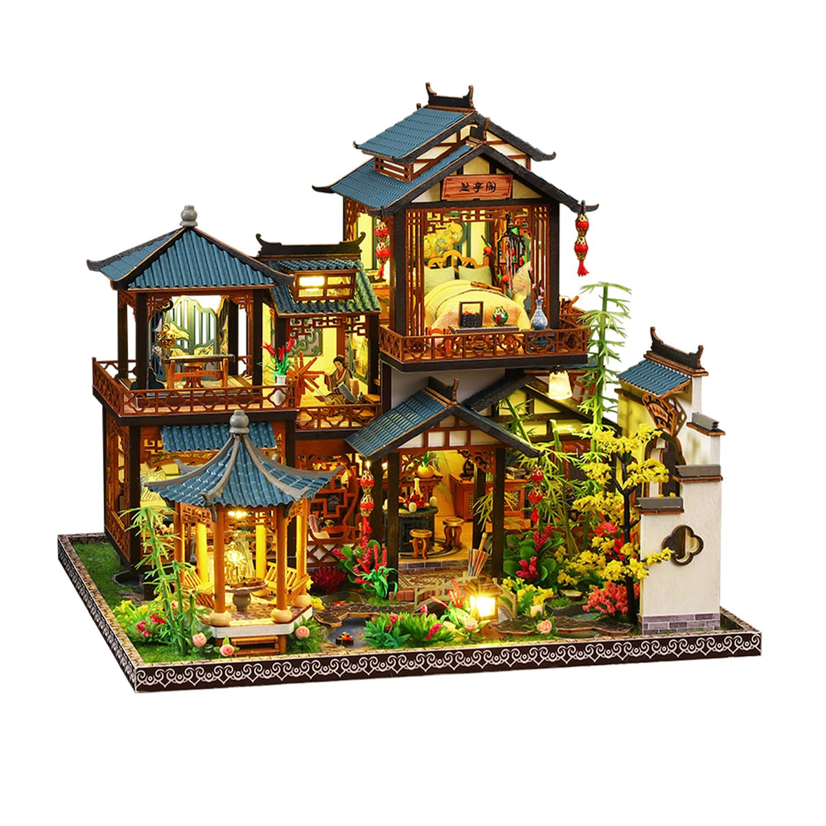OZJAY Miniature House Kit for Adults, Mini House Kit with LED