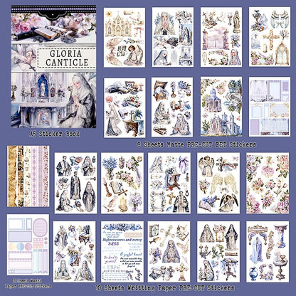 Christian Journal Sticker Book, A5 Pre-Cut Scrapbook Stickers