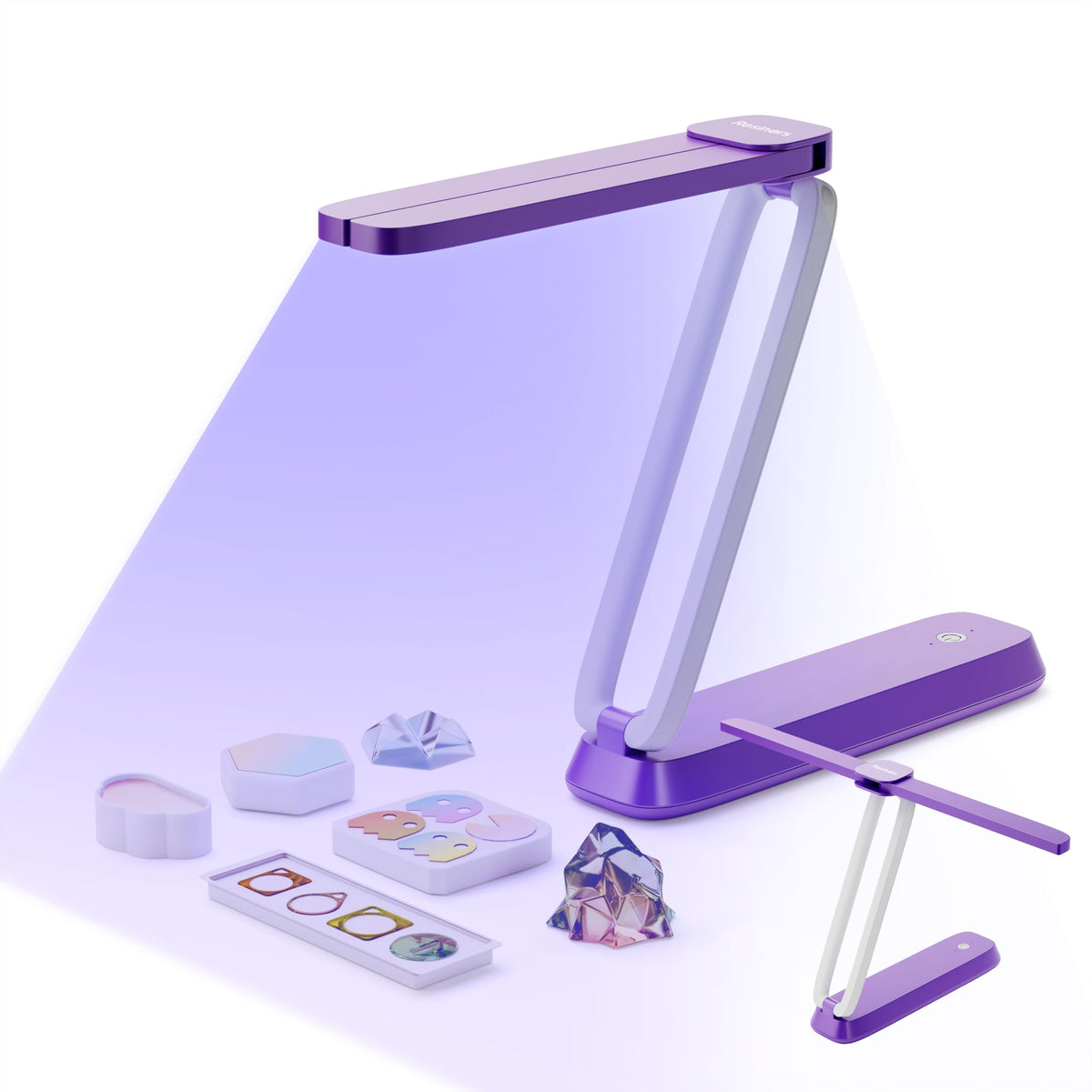 Resiners UV Resin Light, Rechargeable 3-in-1 Foldable UV Lamp, AirWave Pro