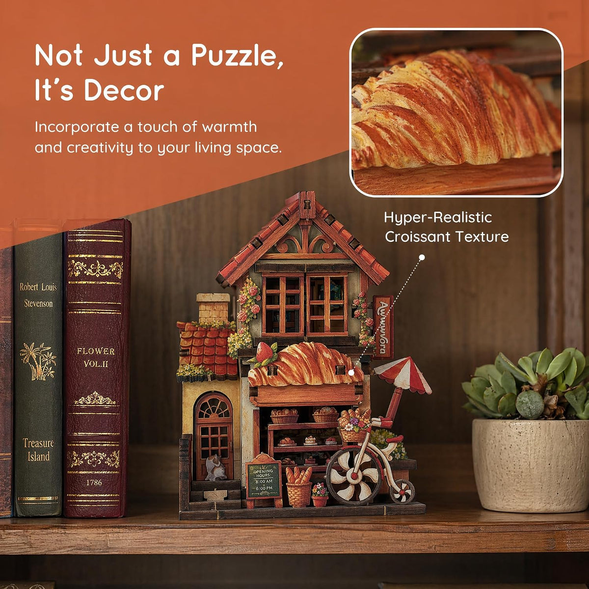 3D Wooden Puzzle Miniature Building Model & Fridge Magnet