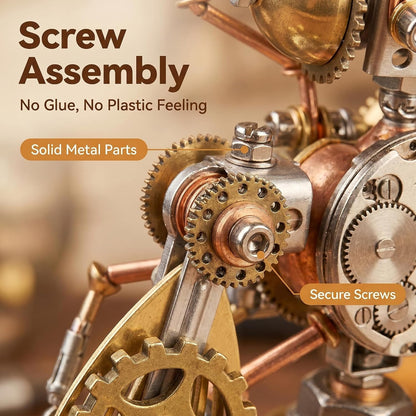 Mechanical Metal 3D Bumblebee Model Kits Puzzle for Adults Insect Steampunk Assembly DIY 150+Pcs 3 Hours Build Time Desk Decor Christmas & Birthday Gift for Hobbyists Men(Bumblebee)