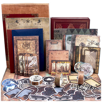 Diuhofart Ultimate Vintage Scrapbook Supplies & Junk Journal Kit - A6 Retro Notebook, Aesthetic Stationery Supplies, Craft Gift Set for Women, Perfect for Journaling & Scrapbooking