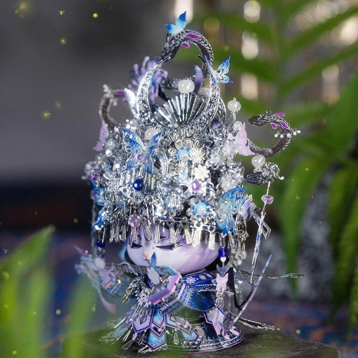 MU Miao Cat 3D Metal Puzzle Wholesale Bulk DIY Assembly Model Kits for Retailers Educational Brain Teaser Gift Shop Collection Desktop Architecture Decor Dropshipping Supplier