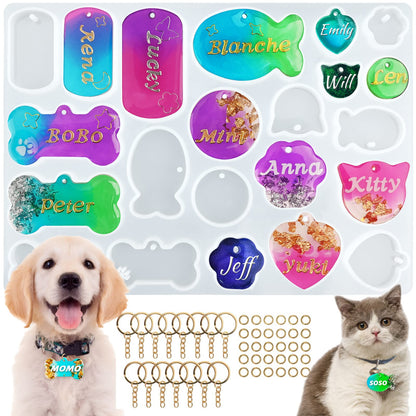 Actvty Mini Alphabet Resin Molds - 3Pcs Letter Molds for Epoxy Casting Small Number Alphabet Silicone Mold for DIY Earring Necklace Pendant Jewelry Resin Crafts Decor