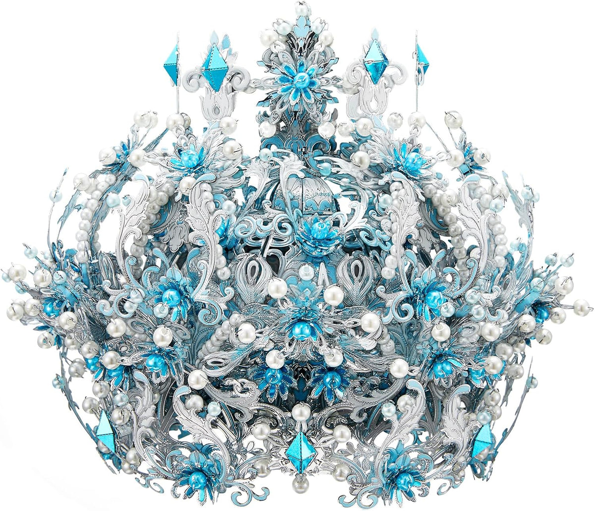 Piececool 3D Metal Puzzles, Ice Snow Crown Tiaras Model Building Kits, Challenging Assembly DIY Crafts Kits, Best Birthday
