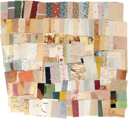 360 Sheets Vintage Scrapbook Paper Pack, Retro Aesthetic Journaling Supplies for DIY Crafts, Junk Journal, Collage, Ephemera, Aged Backgrounds & Mixed Themes