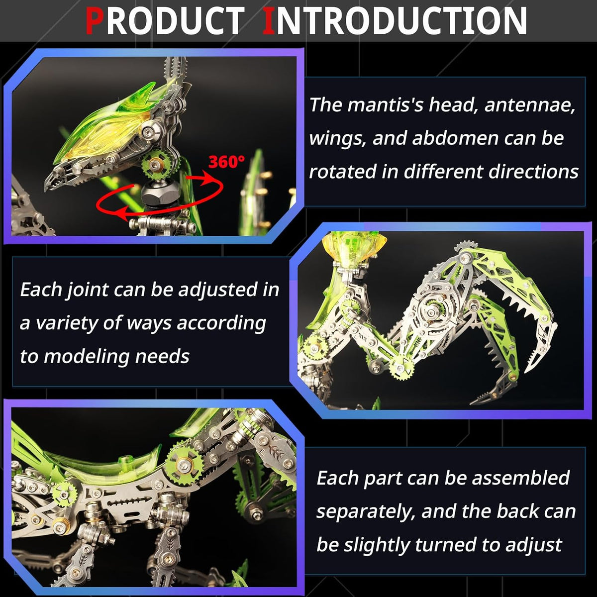 3D Metal Puzzles for Adults, Metal Model Kits Difficult Metal Building Kit