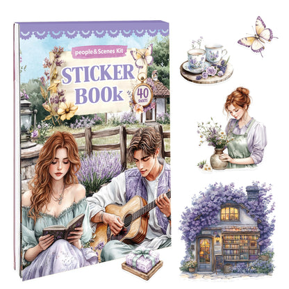 360 PCS People Stickers Book for Adults - Vintage Aesthetic Journaling Supplies Kit with Women Figures｜Scrapbooking,Card Making & Water Bottle DIY