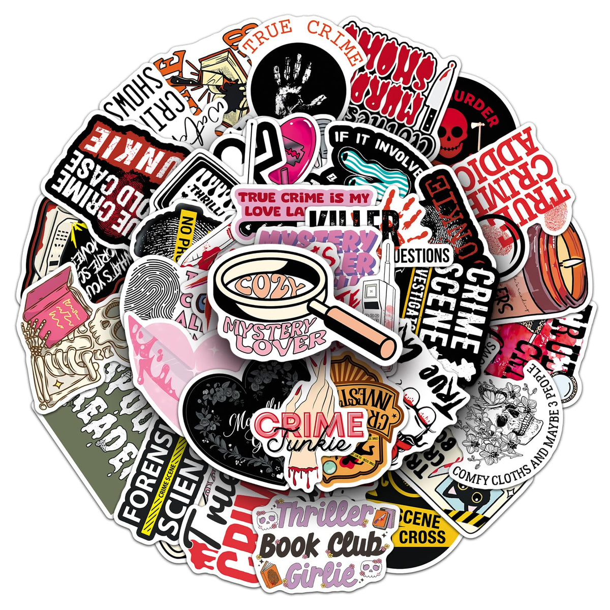 50Pcs Vintage Floral Clock Stickers, Waterproof Vinyl Mechanical Gear