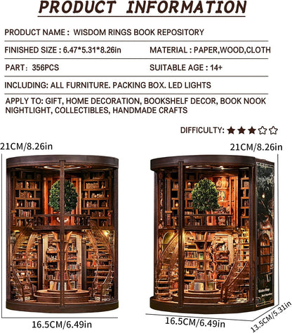Spilay DIY Miniature House Kit for Adults, Miniature Dollhouse Building Kit