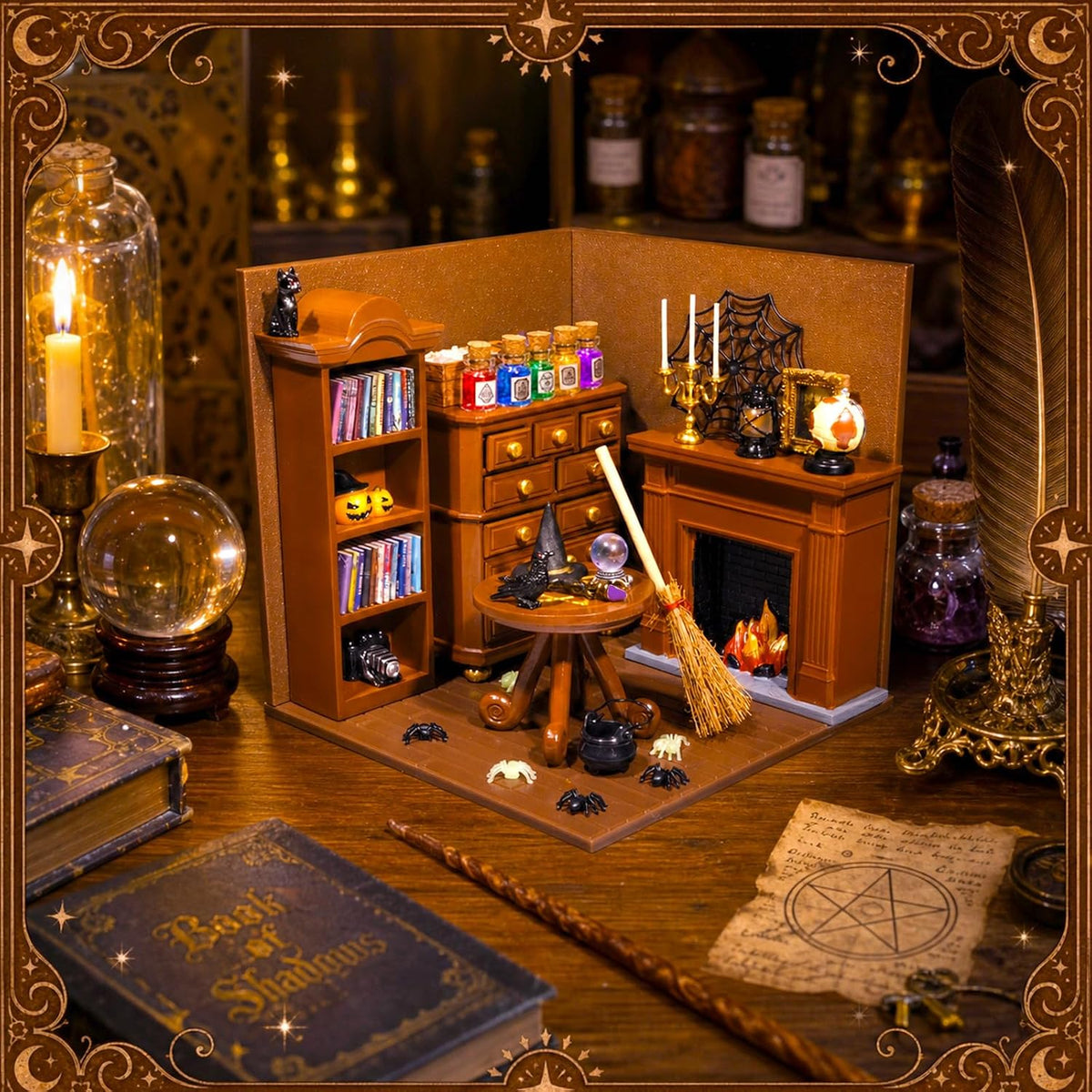 Rileryan 1:12 Scale Miniature DIY House Kit Mini Magic House Building Kit