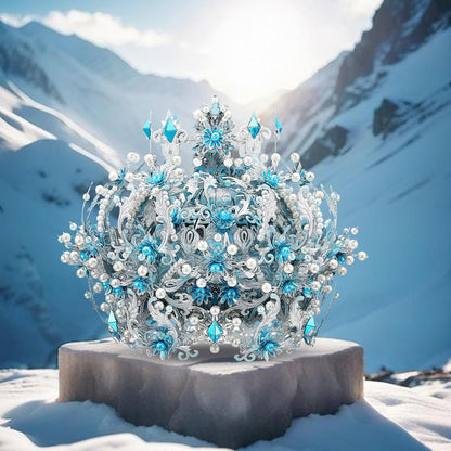 Piececool 3D Metal Puzzles, Ice Snow Crown Tiaras Model Building Kits, Challenging Assembly DIY Crafts Kits, Best Birthday