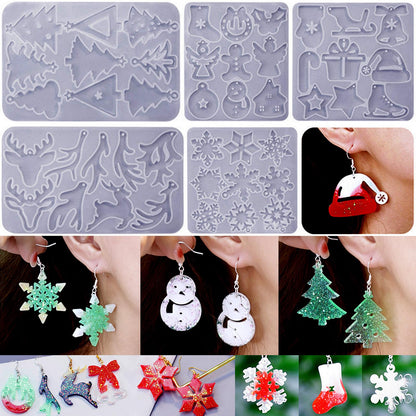 Resin Earring Molds, Set of 4 Style Silicone Earring Molds