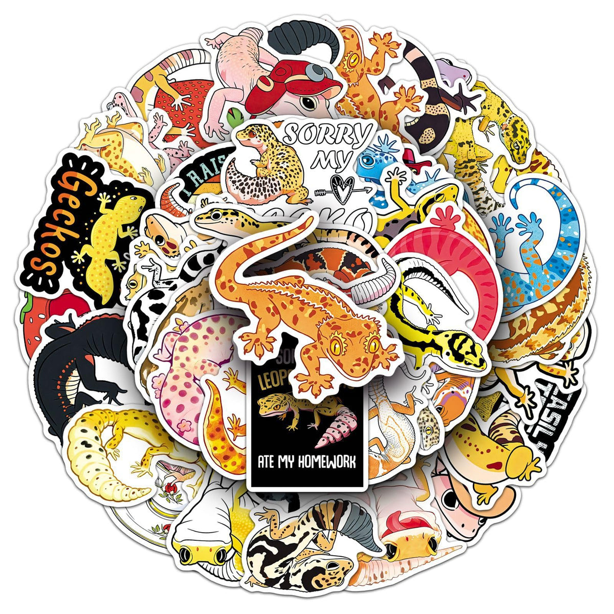 50Pcs Vintage Floral Clock Stickers, Waterproof Vinyl Mechanical Gear