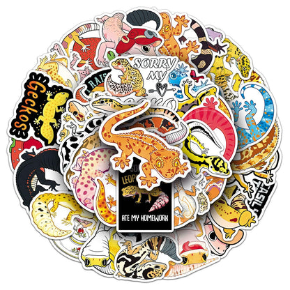 50Pcs Vintage Floral Clock Stickers, Waterproof Vinyl Mechanical Gear