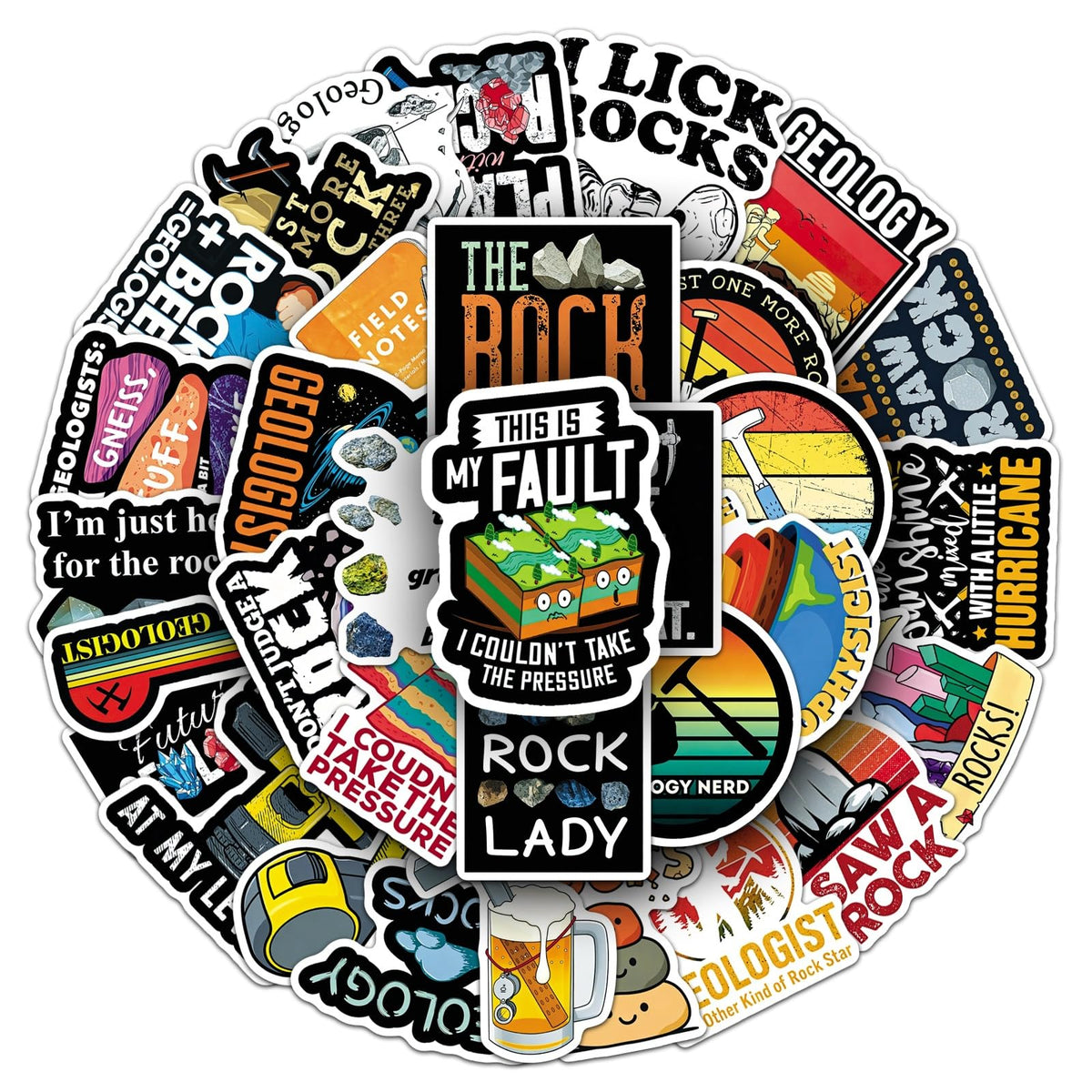 50Pcs Vintage Floral Clock Stickers, Waterproof Vinyl Mechanical Gear