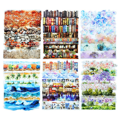 120 Pcs Floral Garden Stickers for Scrapbooking and Journaling