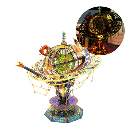 MU 3D Metal Puzzle for Adults Romeo and Juliet with Lighting Musix Box Set, Elf Palace Model Kits Miniature Architecture Building, Role-Playing Brain Teaser Love Gift Home Decor
