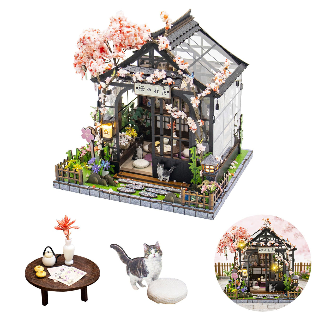 DIY Japanese Miniature House Kit Dollhouse Kit for Adults to Build