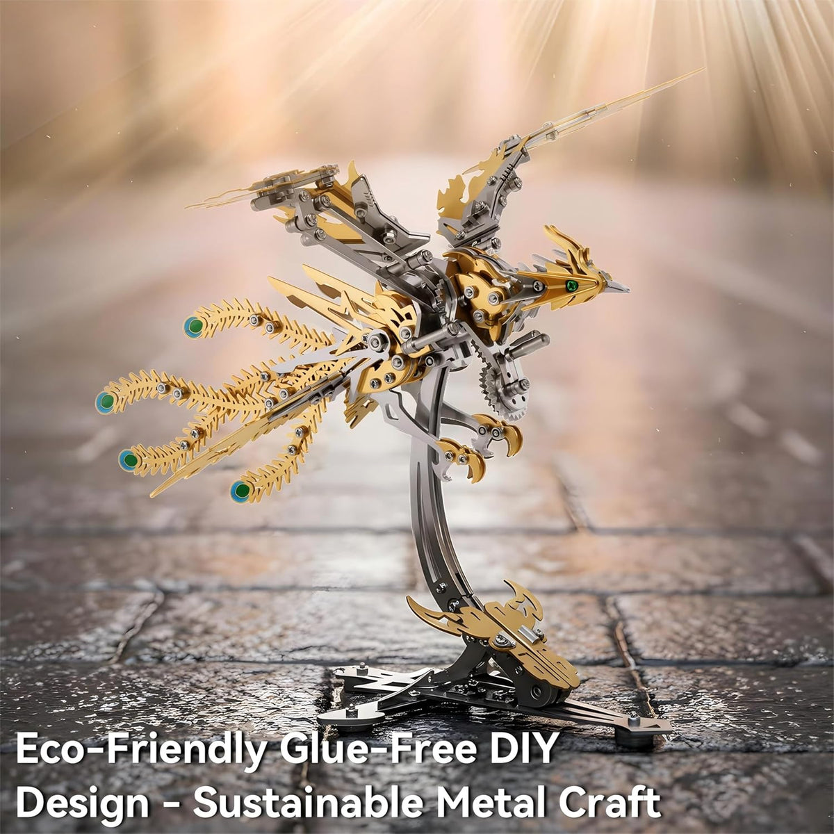 3D Metal Puzzles for Adults, Mechanical Phoenix Bird Model Kit