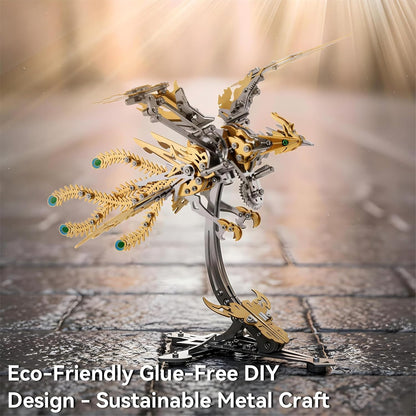 3D Metal Puzzles for Adults, Mechanical Phoenix Bird Model Kit