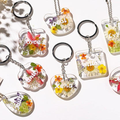 LET'S RESIN Keychain Resin Molds Silicone, 16 Cavity Pendant Casting Mold