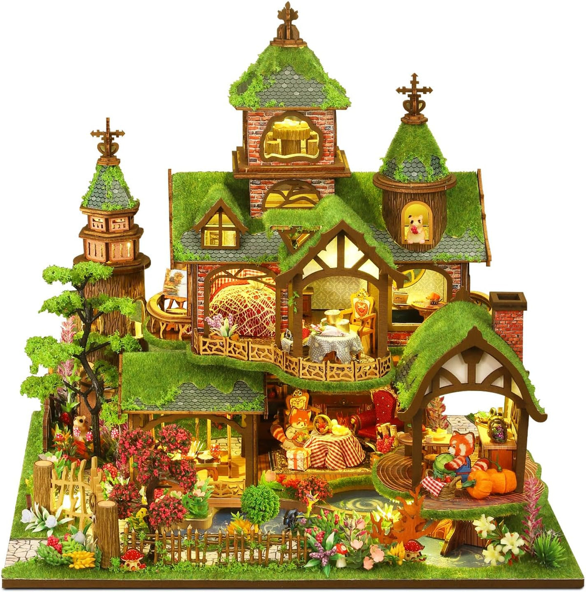 Miniature House Kit, DIY Miniature Kit, Mini House for Adults, Fairy House