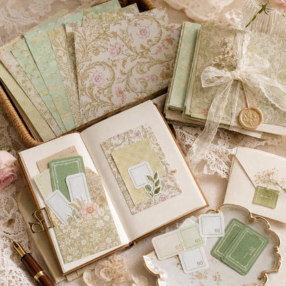 40Pcs Decorative Paper, Scrapbook Pack, Journal Supplies, Craft Paper