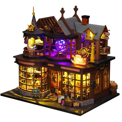 OZJAY Miniature House Kit for Adults, Mini House Kit with LED