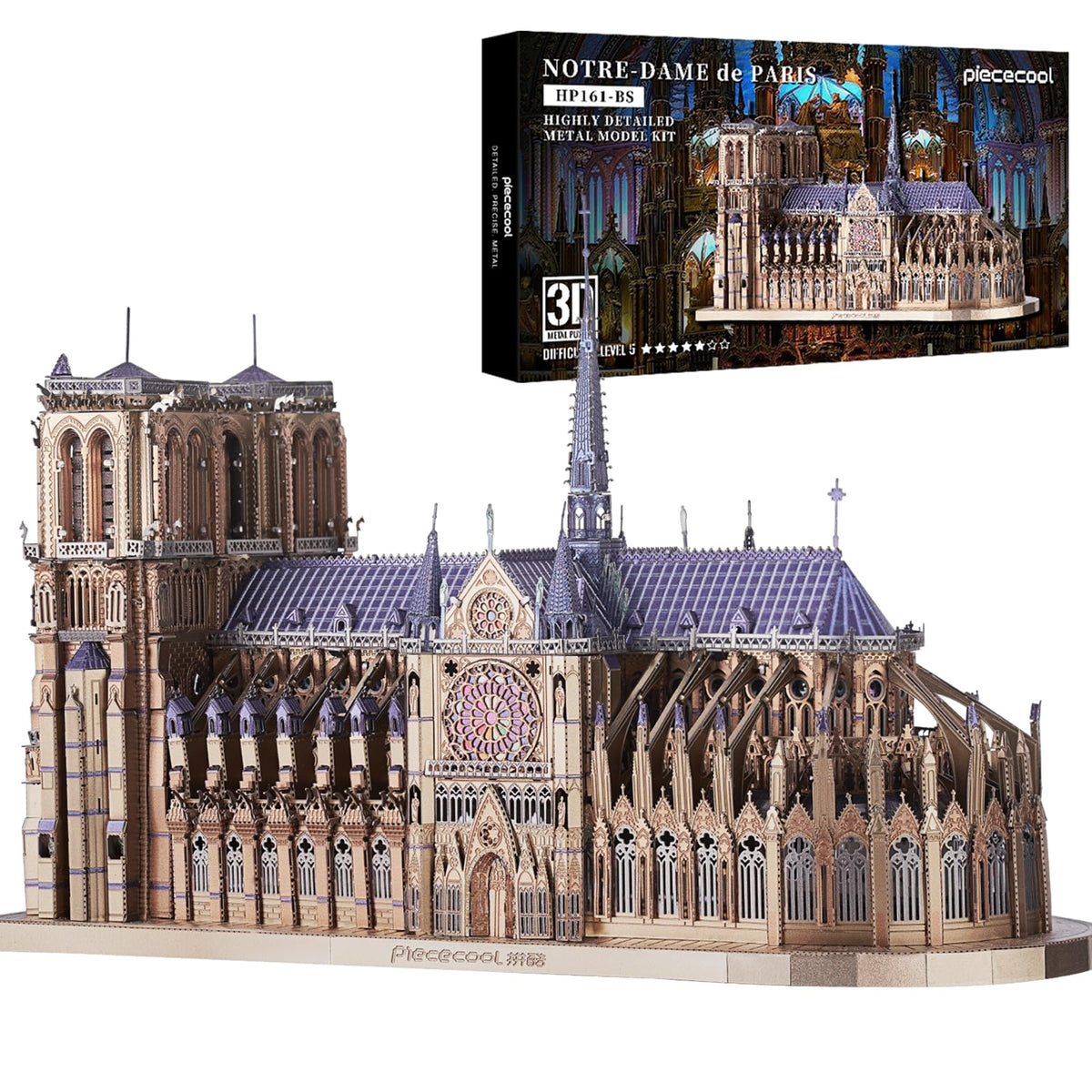 Piececool 3D Metal Puzzles Elves' Castle Metal Model Kit for Adults, DIY Architecture Building Kits,Family Time,Home Decor Best Gifts