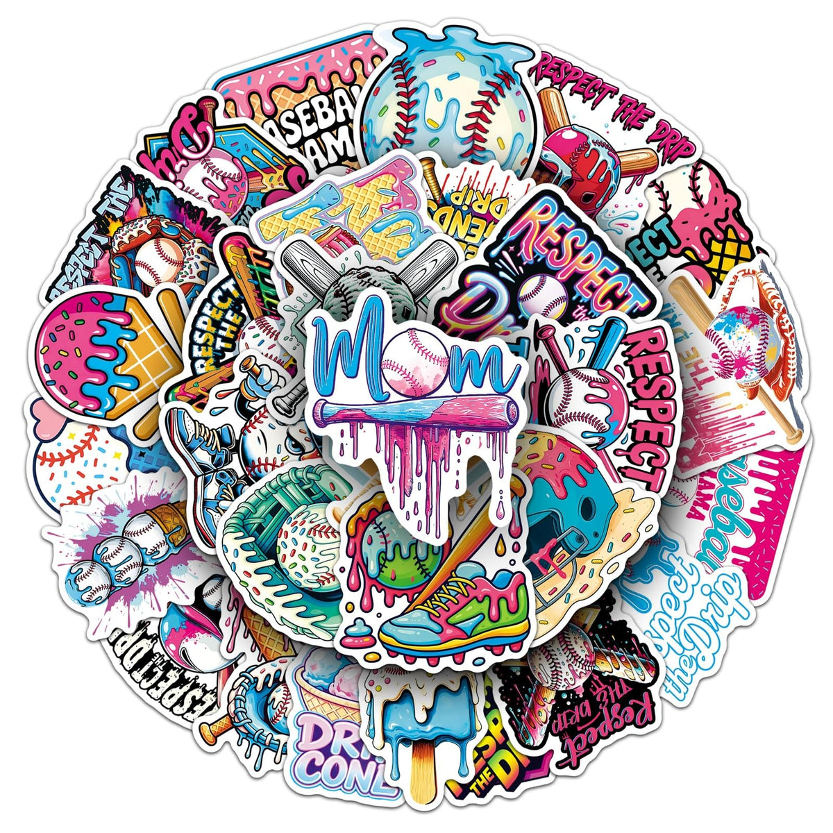 50Pcs Vintage Floral Clock Stickers, Waterproof Vinyl Mechanical Gear
