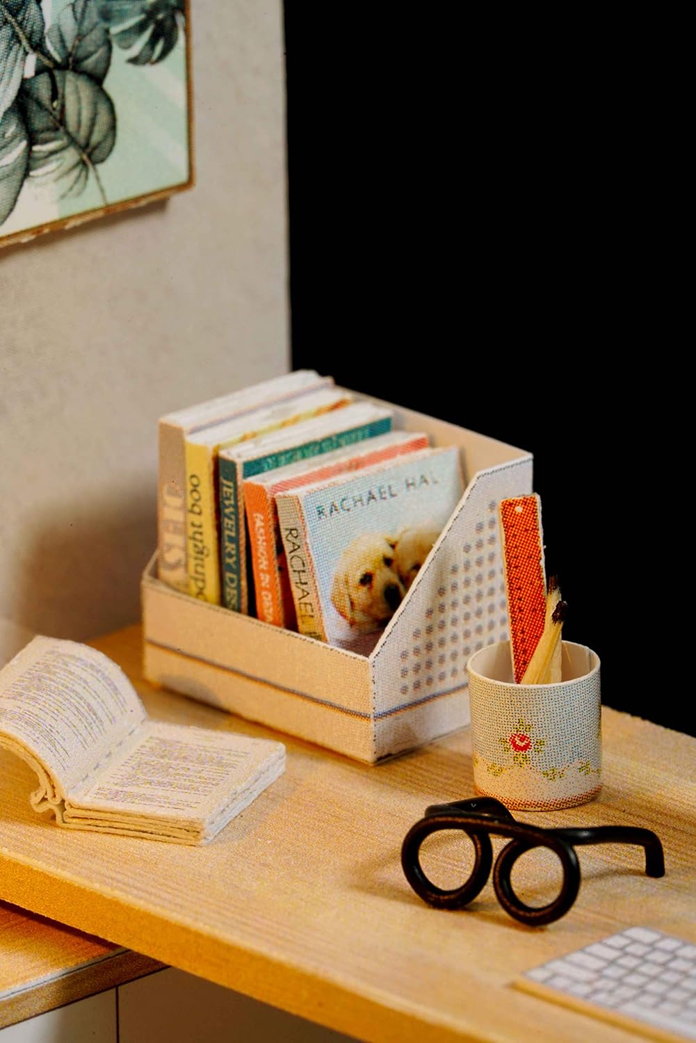 CUTEROOM DIY Doll Room Miniature Furniture Wooden House Kit-Study Room