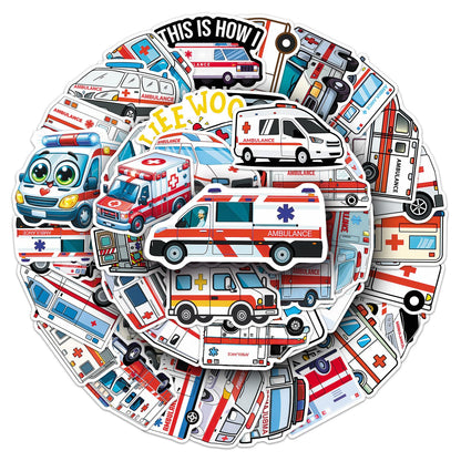 50Pcs Vintage Floral Clock Stickers, Waterproof Vinyl Mechanical Gear