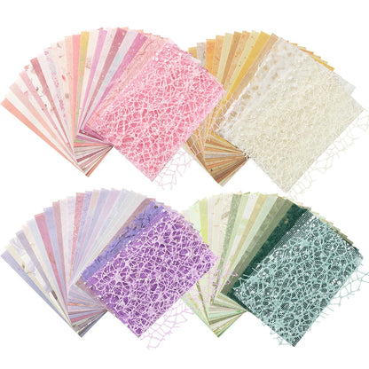 445 Pcs Vintage Scrapbook Paper with Floral Stickers for Junk Journal
