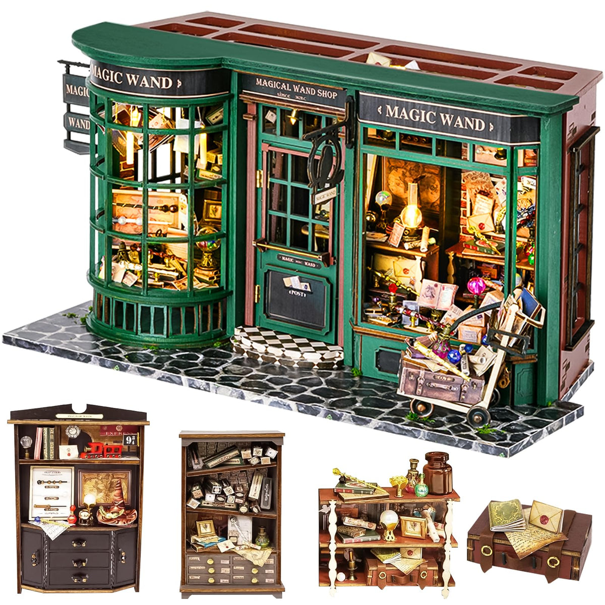 Spilay DIY Miniature House Kit for Adults, Miniature Dollhouse Building Kit