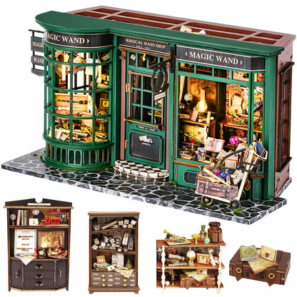 Spilay DIY Miniature House Kit for Adults, Miniature Dollhouse Building Kit