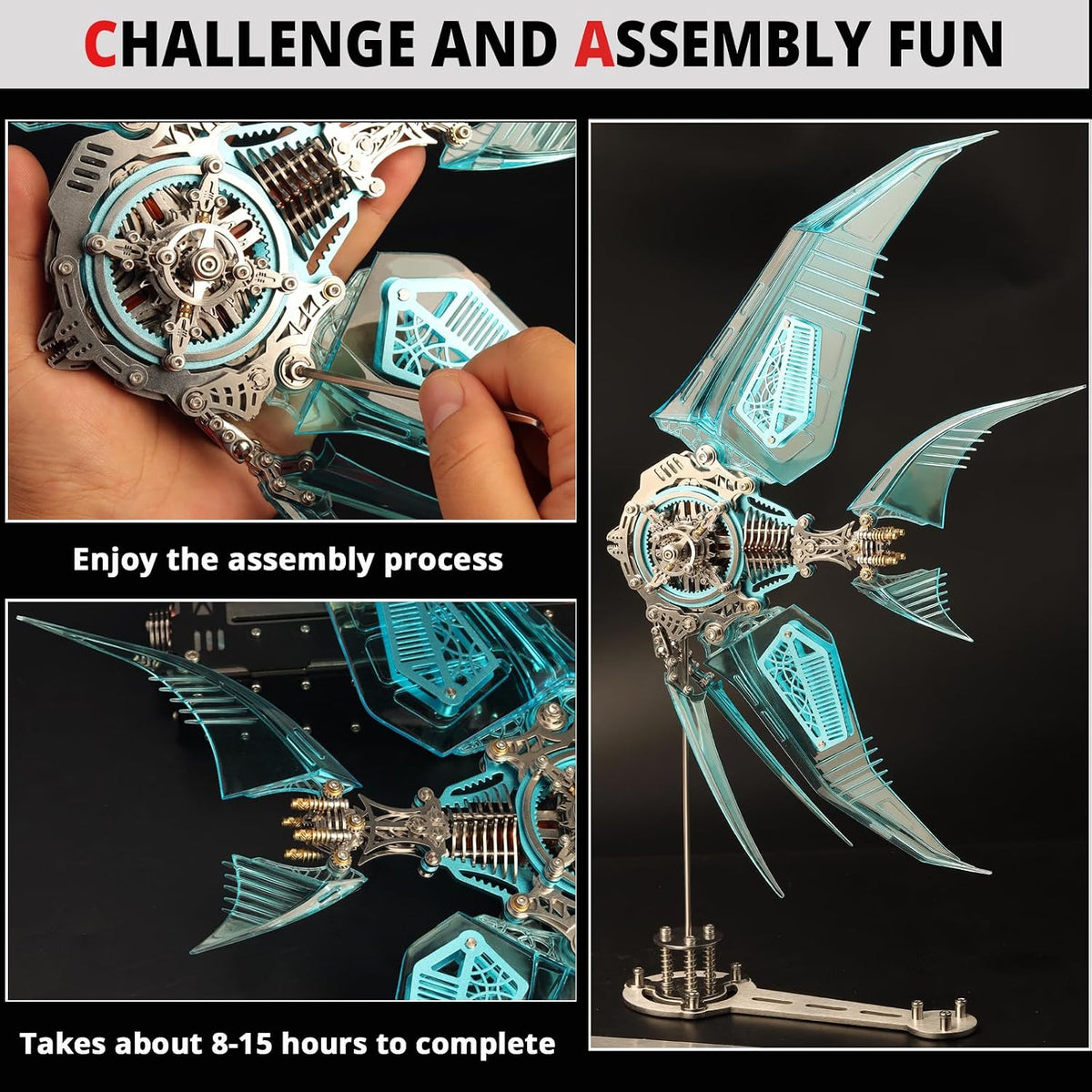 3D Metal Puzzles for Adults,3D Metal Model Kits Metal Building Kit