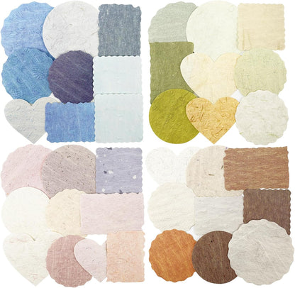 80 Sheets Textured Collage Paper for Scrapbooking and Journaling