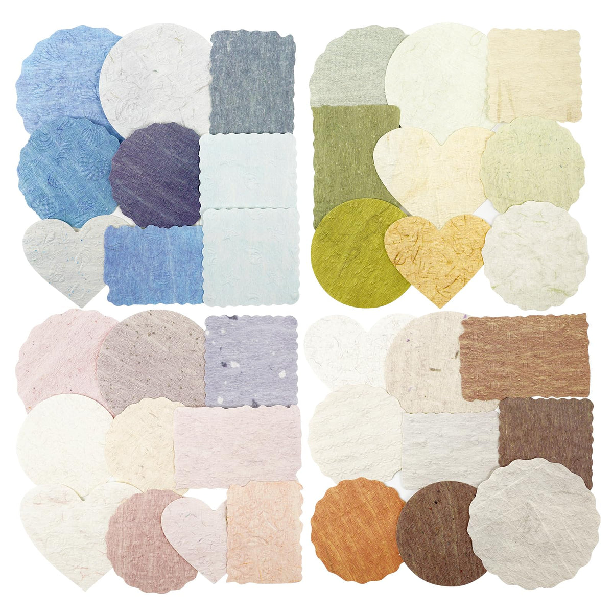 80 Sheets Textured Collage Paper for Scrapbooking and Journaling