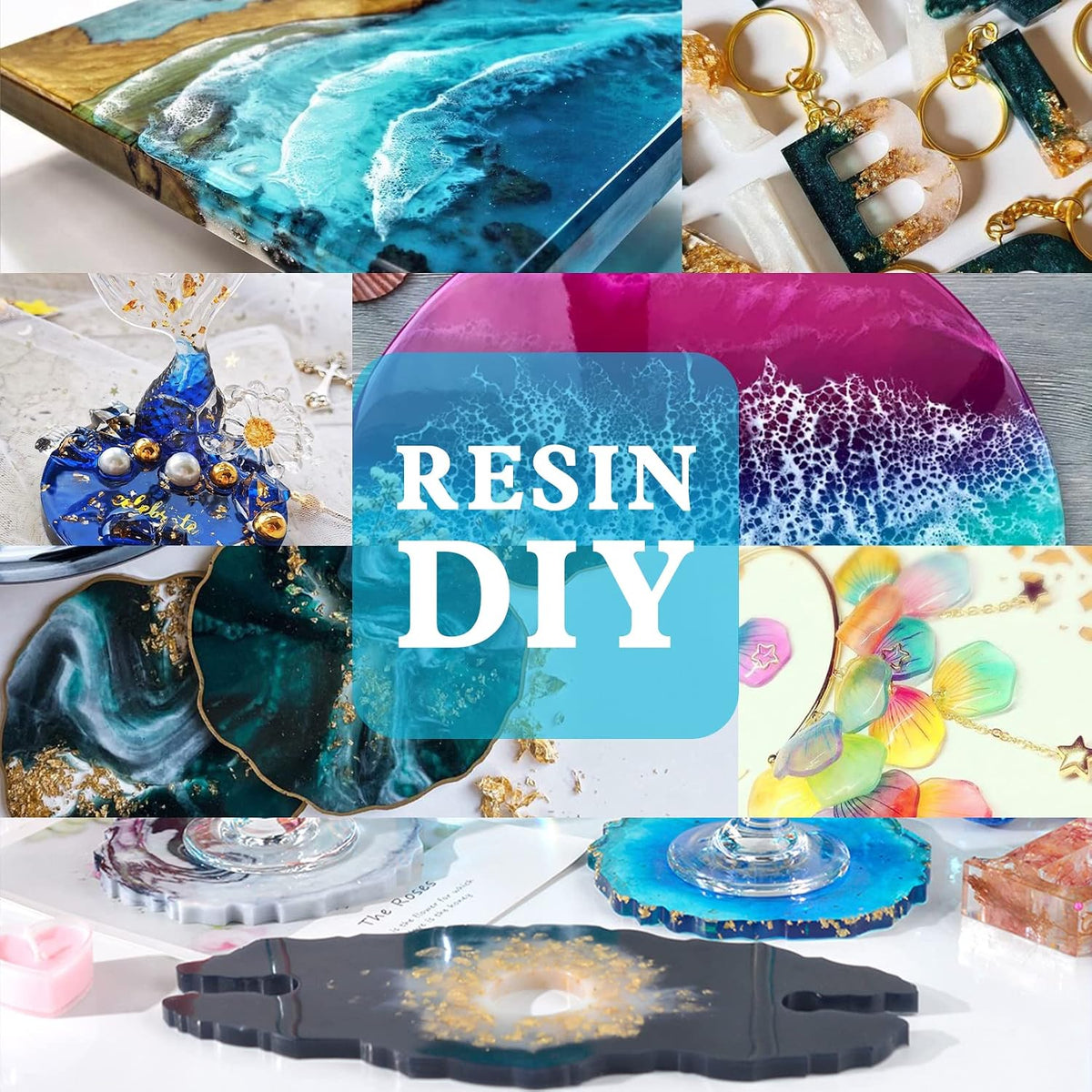 Epoxy Resin Pigment - 16 Colors Translucent Resin Colorant, Highly Concentrated Resin Dye for DIY Jewelry Making, AB Resin Coloring - 10ml