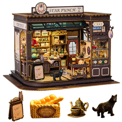 Spilay DIY Miniature House Kit for Adults, Miniature Dollhouse Building Kit