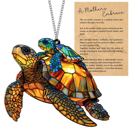 Turtle Ornament, Beach Christmas Ornaments for Tree, Beach Gifts for Women