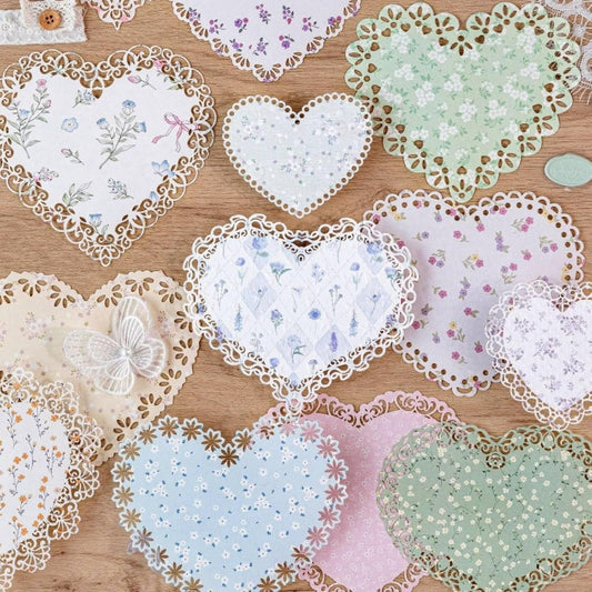 14PCS Vintage Lace Scrapbook Paper, Retro Hollow-Out Decorative Paper for Bullet Journaling, DIY Cards, Envelope Decor, Collage, Junk Journals, Wedding Invitations