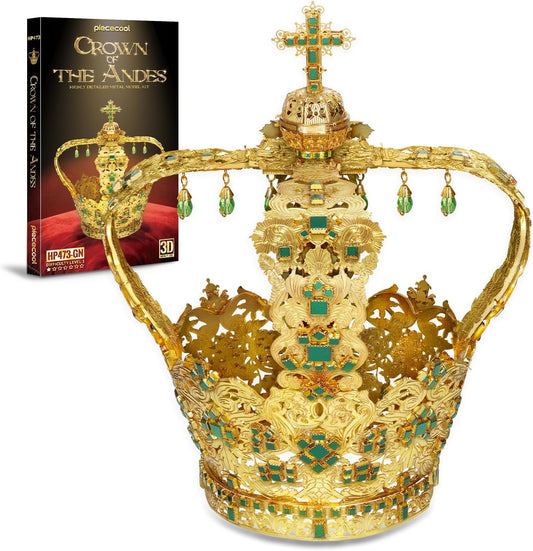 Piececool 3D Metal Model Kit for Adults Crown of the Andes Metal 3D Puzzle