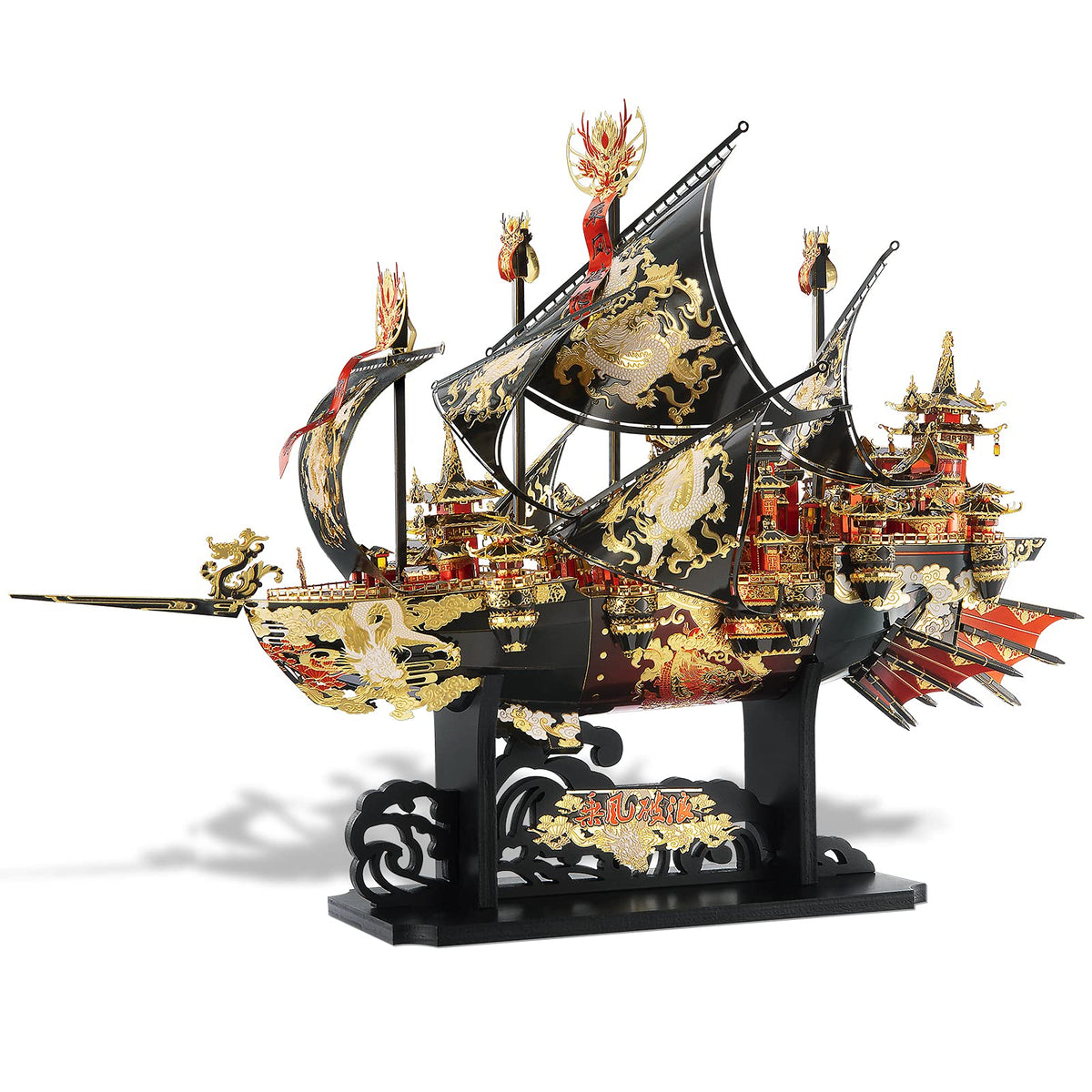 Piececool 3D Metal Asian Puzzles Model Kits- LINGXIAO Palace Metal Building Kits for Adults, Brain Teaser Puzzle DIY Handcraft Best Gifts for Man Woman Family