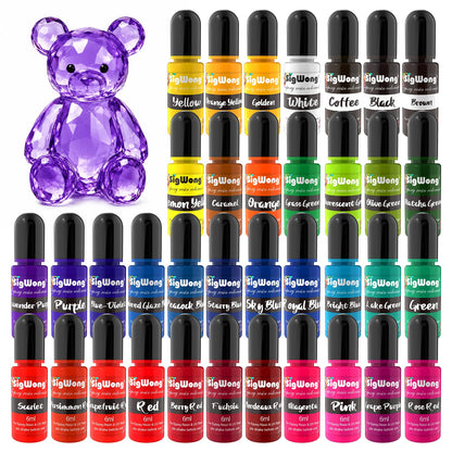 Epoxy Resin Pigment - 16 Colors Translucent Resin Colorant, Highly Concentrated Resin Dye for DIY Jewelry Making, AB Resin Coloring - 10ml