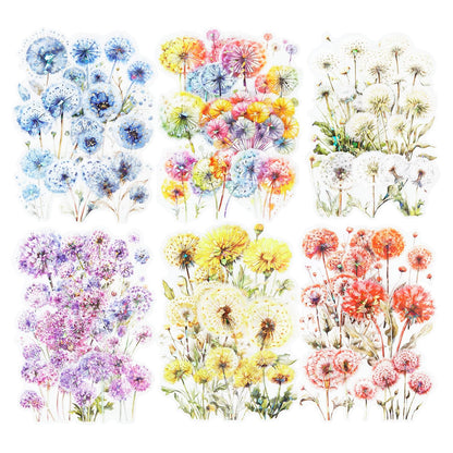 120 Pcs Botanical Leaf Stickers for Scrapbooking and Journaling